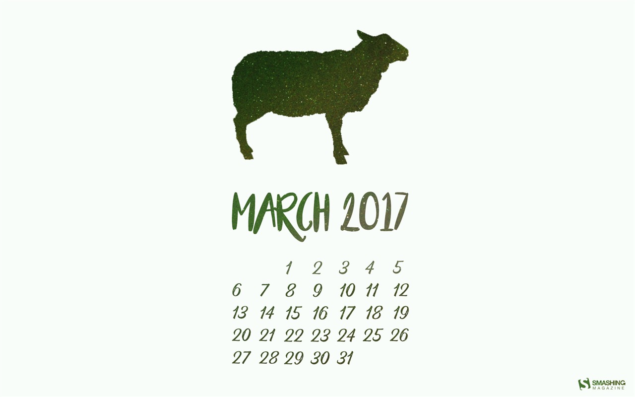 Fond d'écran calendrier mars 2017 (2) #16 - 1280x800
