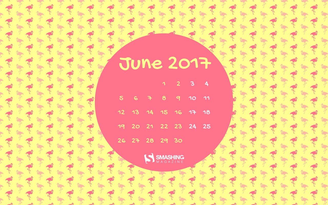 2017年6月のカレンダーの壁紙 #2 - 1280x800