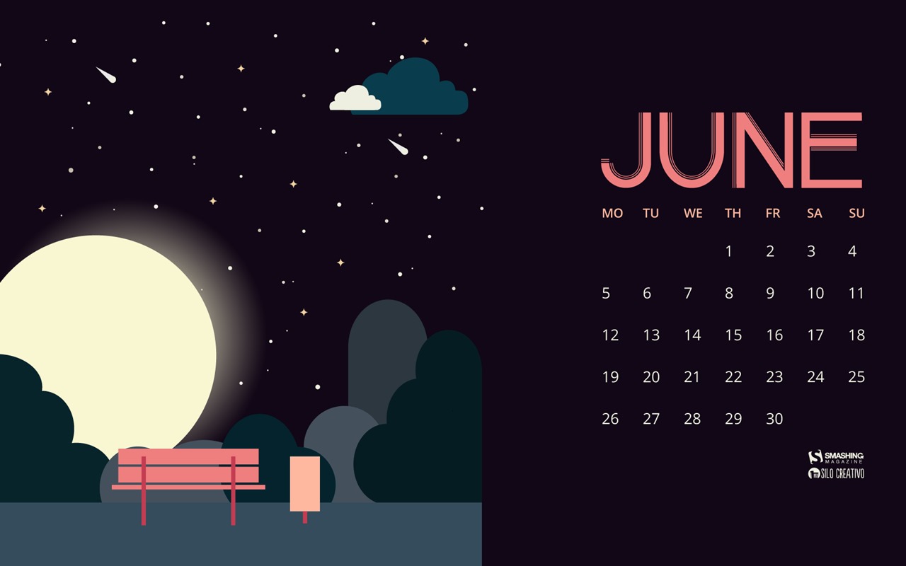 Juni 2017 Kalender Tapete #16 - 1280x800