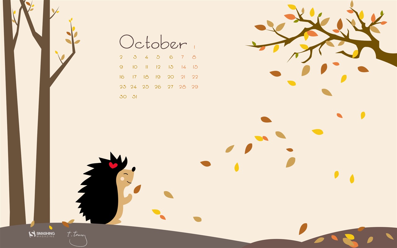 Oktober 2017 Kalender Hintergrundbild #15 - 1280x800