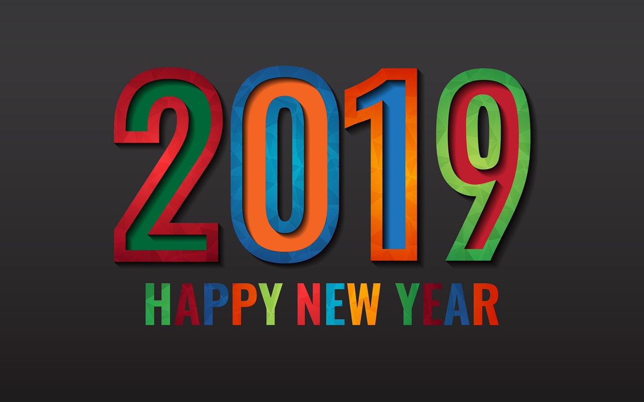 Happy New Year 2019 HD wallpapers #6 - 1280x800