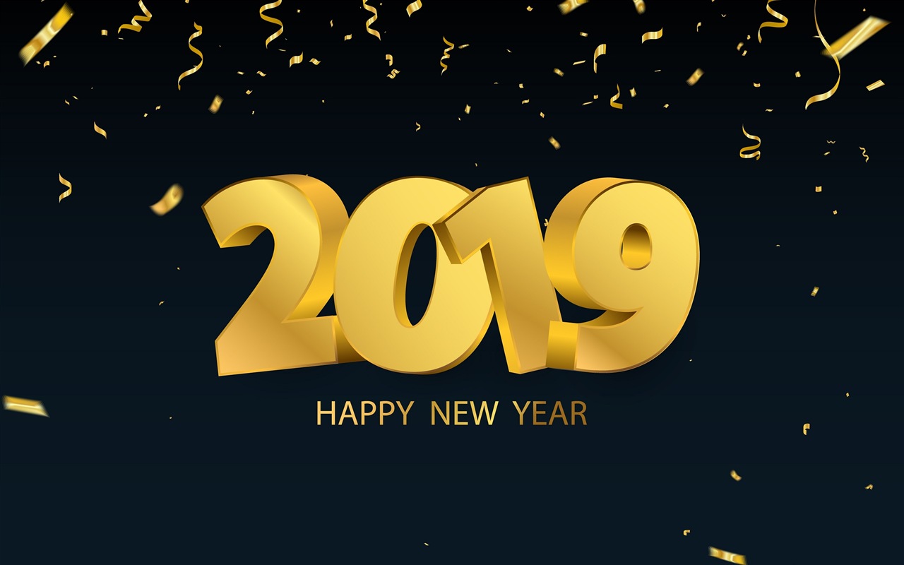 Frohes neues Jahr 2019 HD Wallpaper #13 - 1280x800