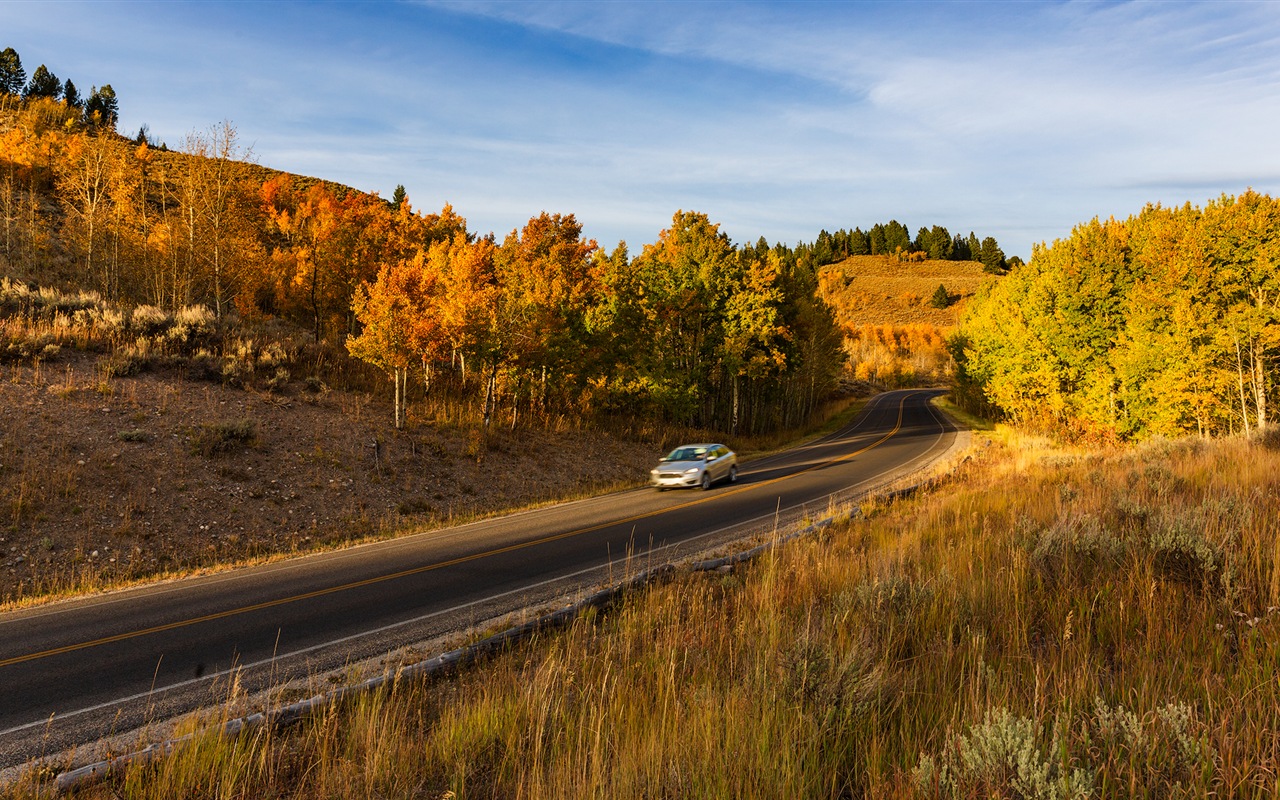 HD обои США Гранд Титон Национальный парк природа пейзаж #10 - 1280x800