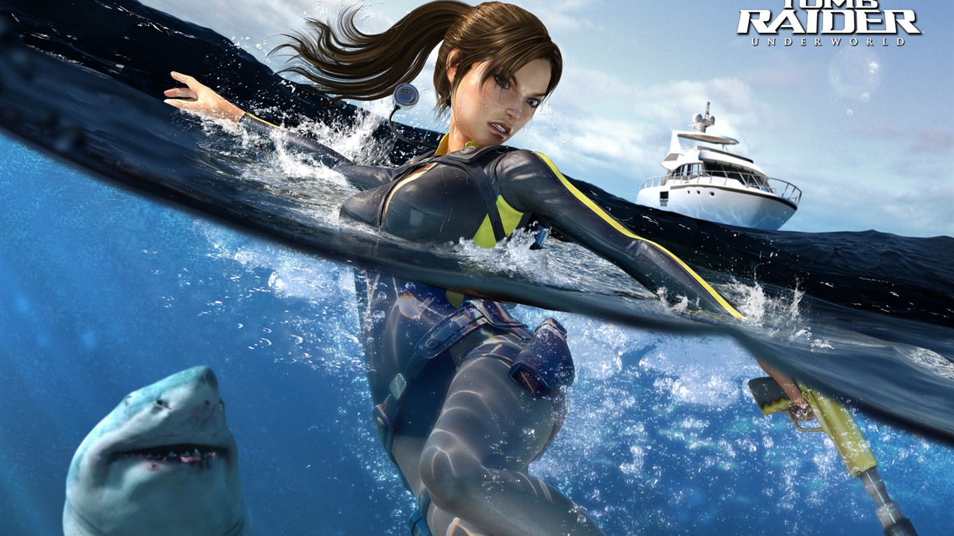 Лара Крофт Tomb Raider Underworld 8 #1 - 1366x768
