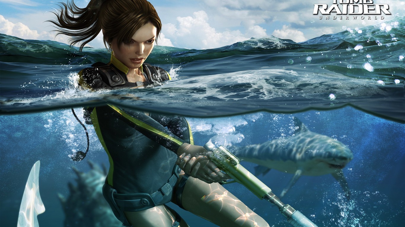 Лара Крофт Tomb Raider Underworld 8 #6 - 1366x768