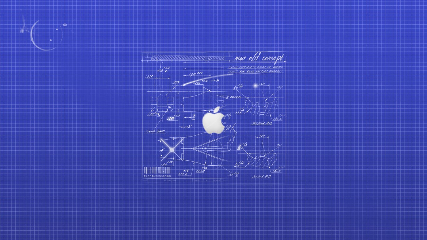 Fond d'écran Apple Design Creative #36 - 1366x768