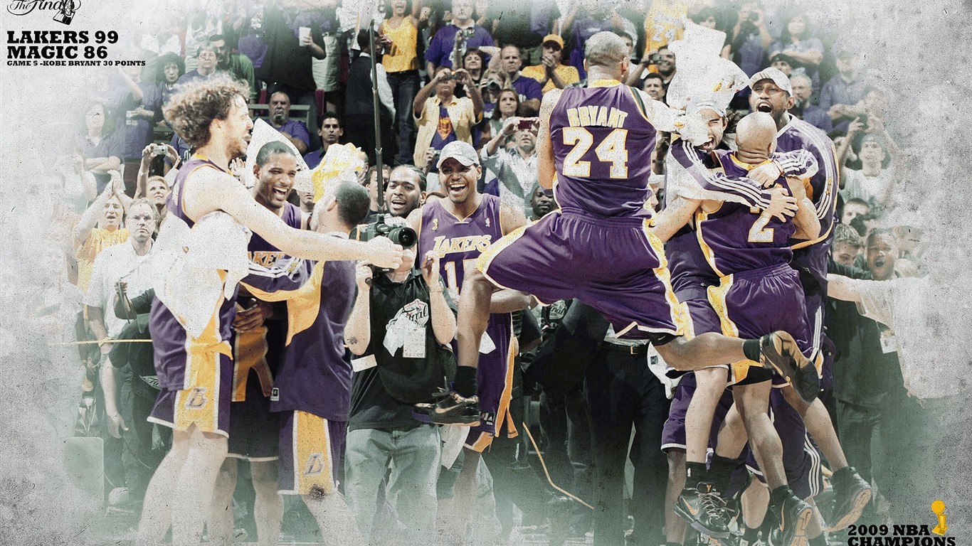 NBA2009 Campeón Wallpaper Lakers #15 - 1366x768