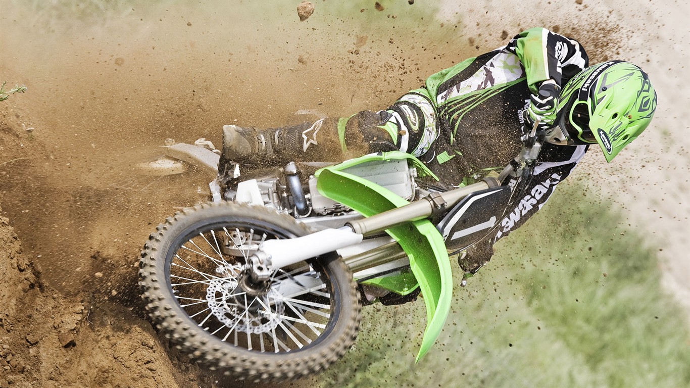 Off-road motocykly HD Wallpaper (1) #1 - 1366x768