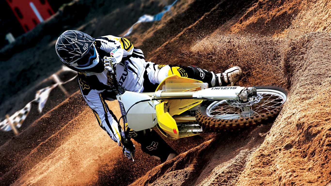 Off-road Motorcycle HD Wallpaper (1) #13 - 1366x768