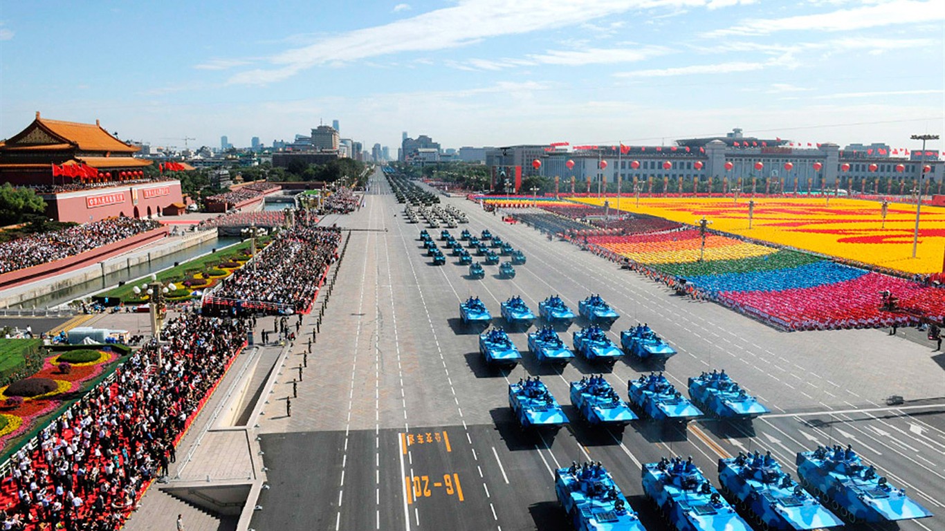 National Day military parade wallpaper albums #12 - 1366x768