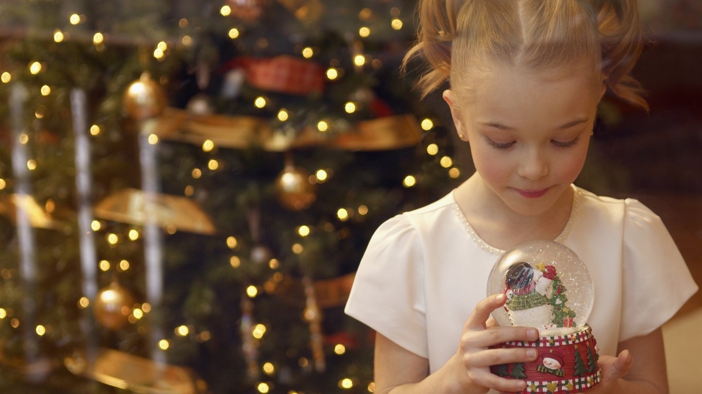 Les gens fêtent Noël Accueil Fond d'écran #38 - 1366x768