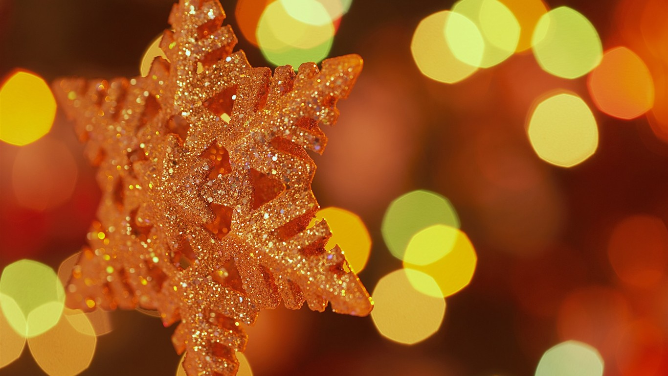 Happy Christmas decorations wallpapers #1 - 1366x768