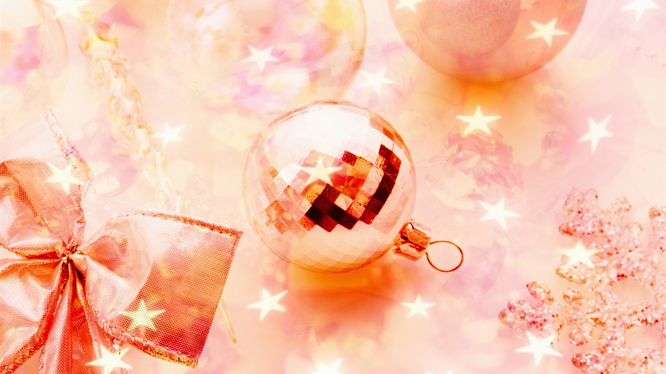 Happy Christmas decorations wallpapers #49 - 1366x768
