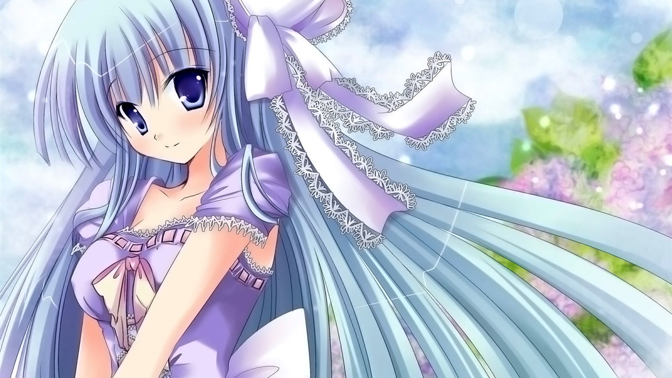 Meimei beautiful wallpaper animation cartoon #6 - 1366x768