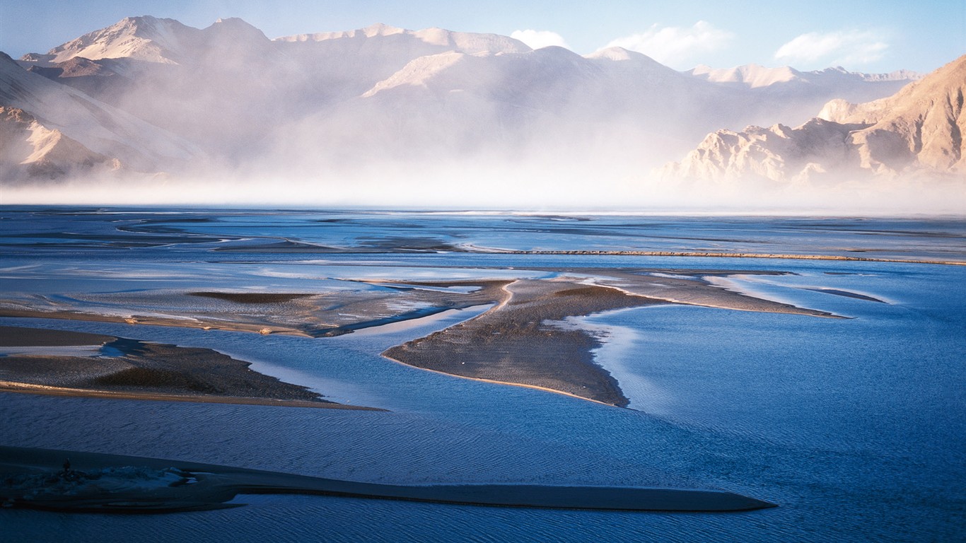 Exquisito fondos de escritorio de paisaje chino #5 - 1366x768