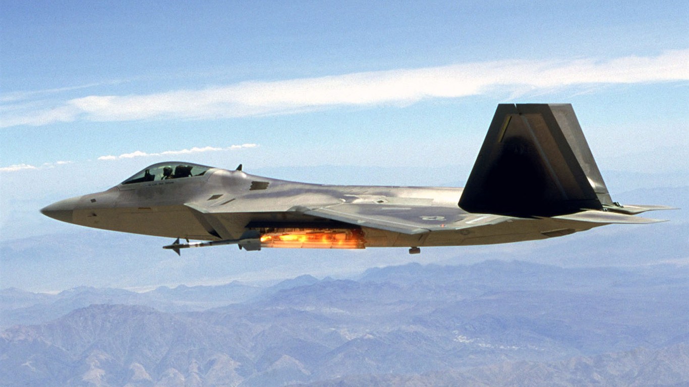 F-22 «Raptor» #21 - 1366x768