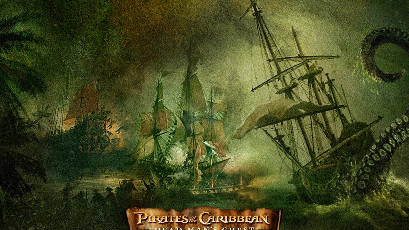Pirates of the Caribbean 2 Wallpapers #2 - 1366x768