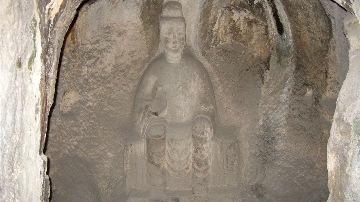 Luoyang, Wallpaper Longmen Grotten #13 - 1366x768