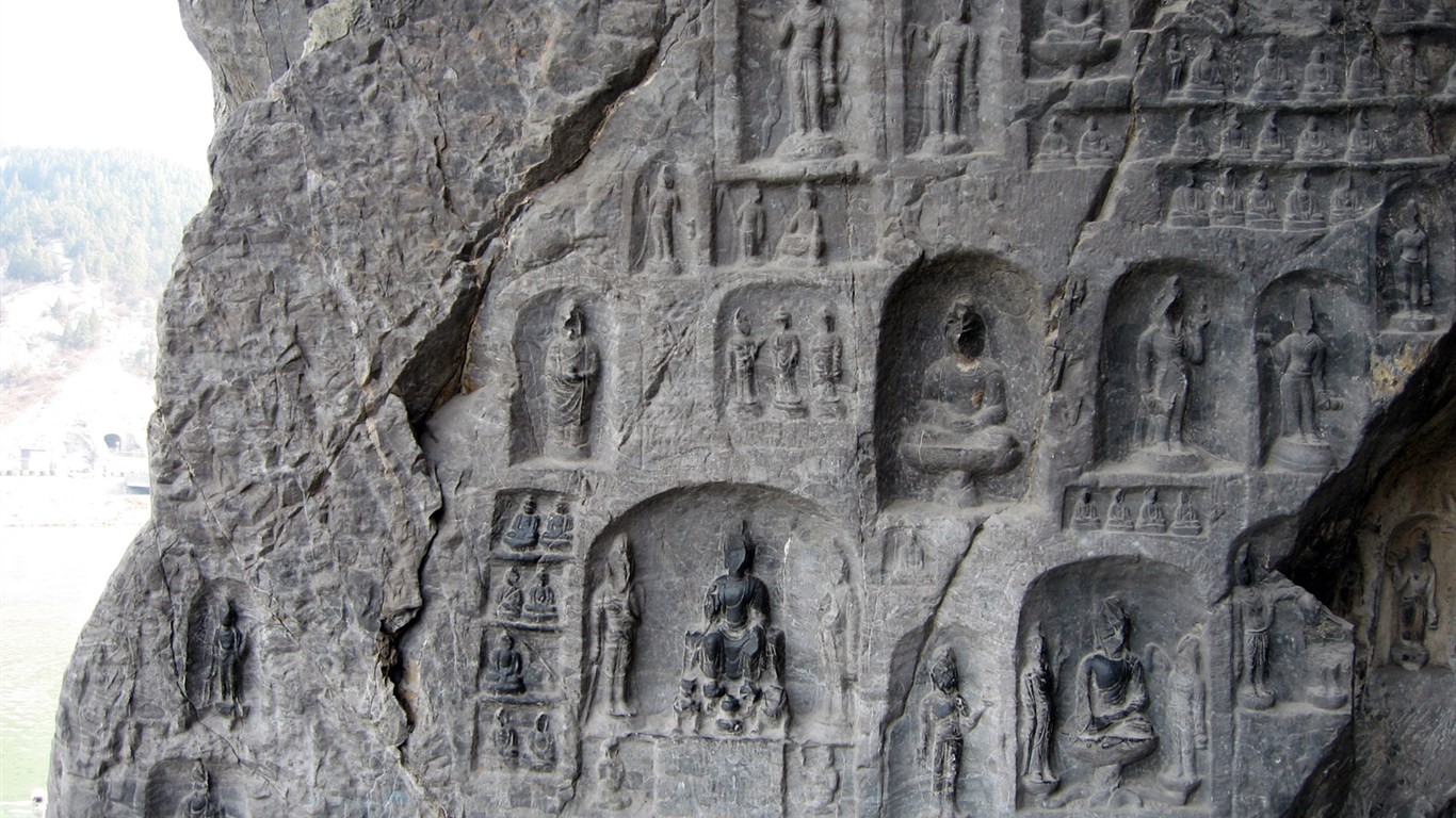 Luoyang, grottes de Longmen Fond d'écran #19 - 1366x768