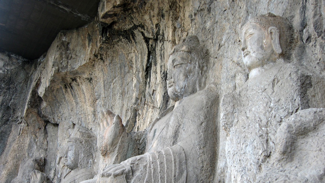 Luoyang, Longmen jeskyně Wallpaper #21 - 1366x768