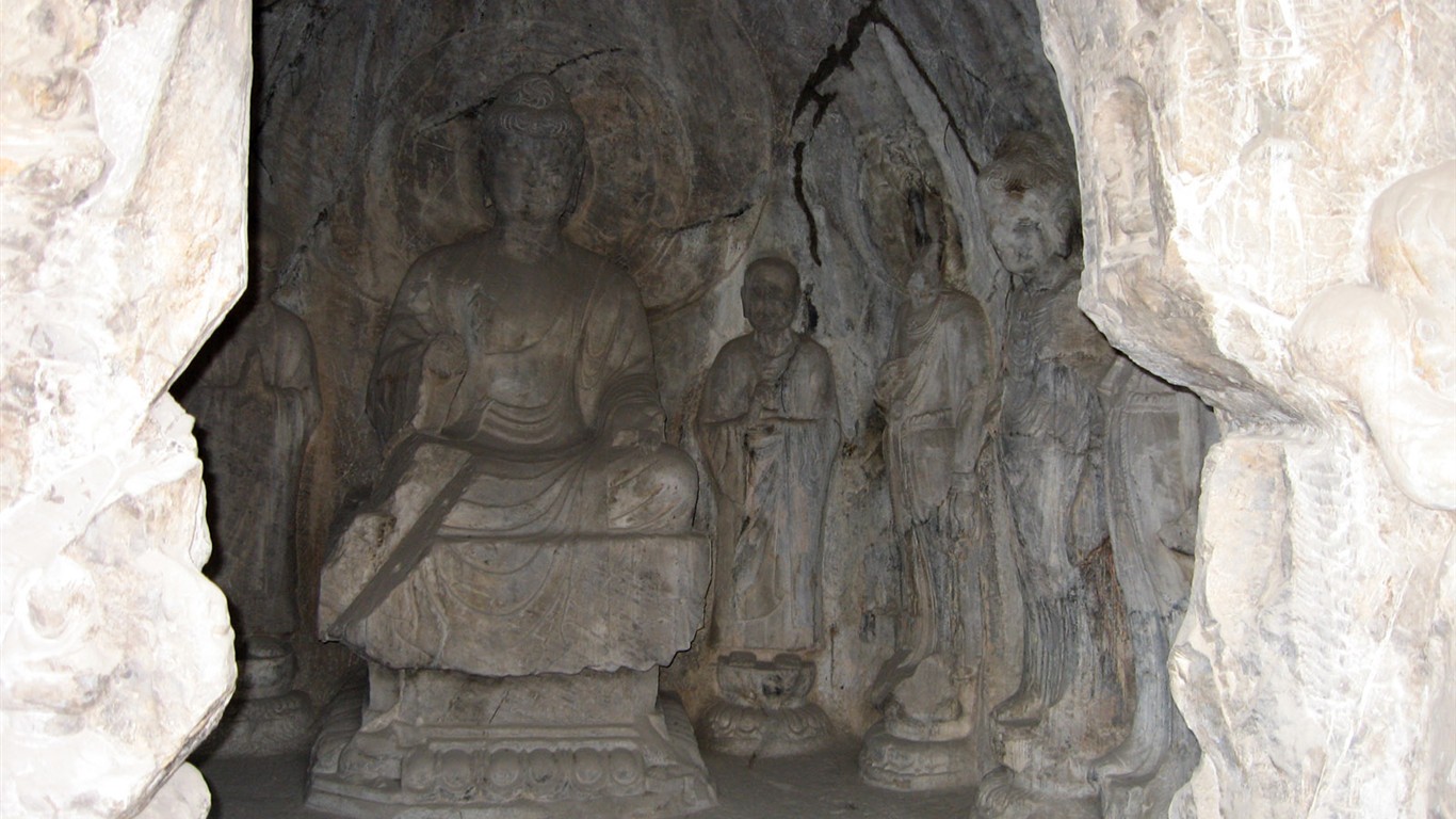 Luoyang, Wallpaper Longmen Grotten #26 - 1366x768