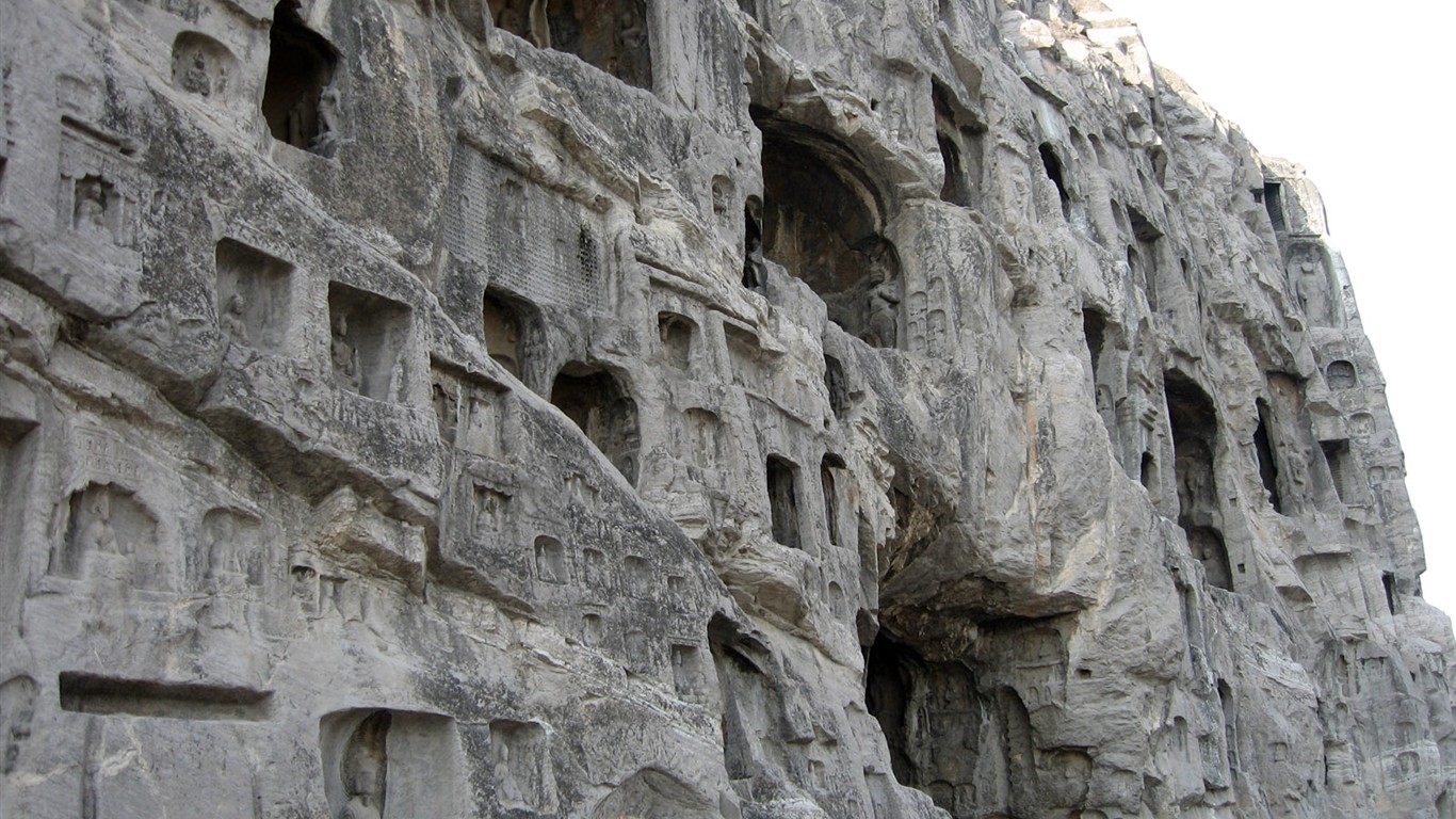 Luoyang, Wallpaper Longmen Grotten #35 - 1366x768
