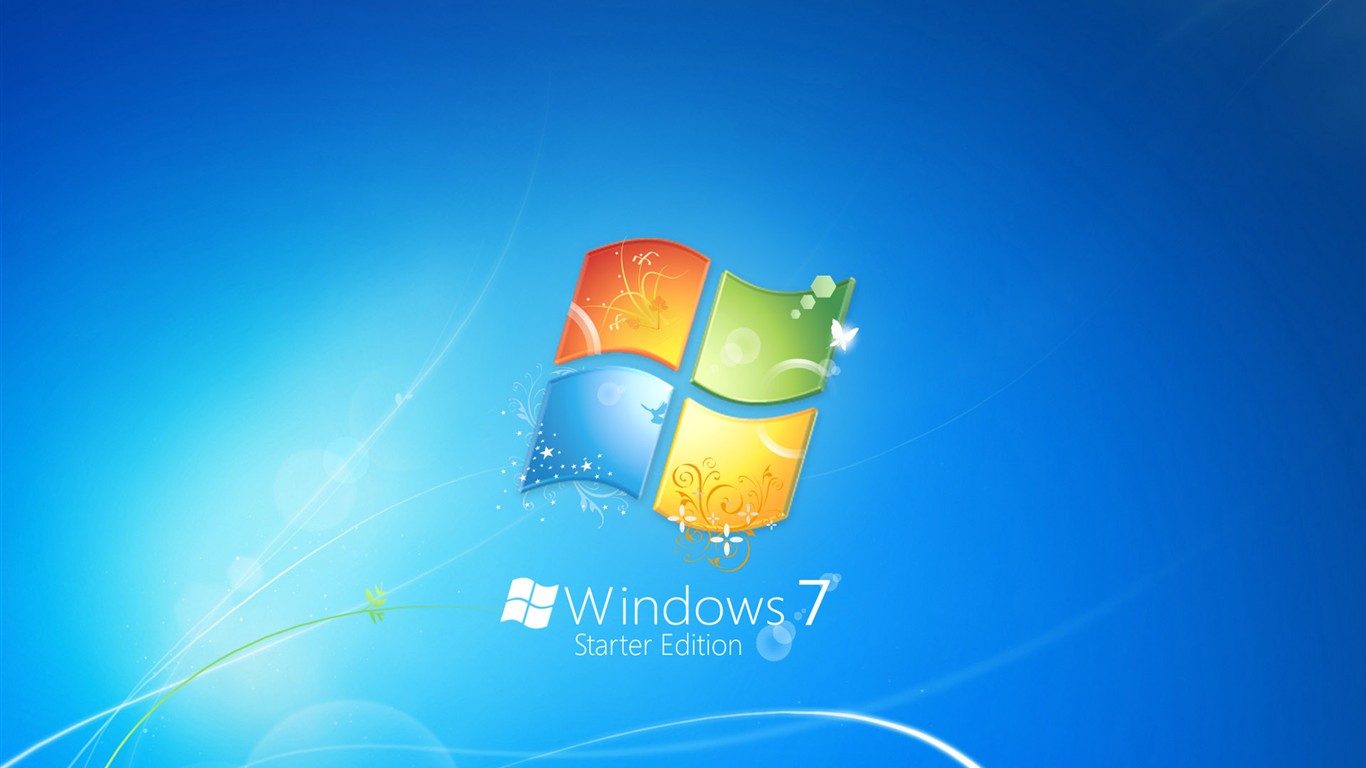 Официальная версия Windows7 обои #1 - 1366x768