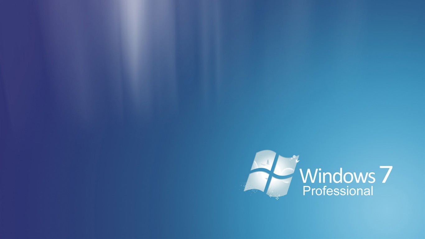 Официальная версия Windows7 обои #8 - 1366x768
