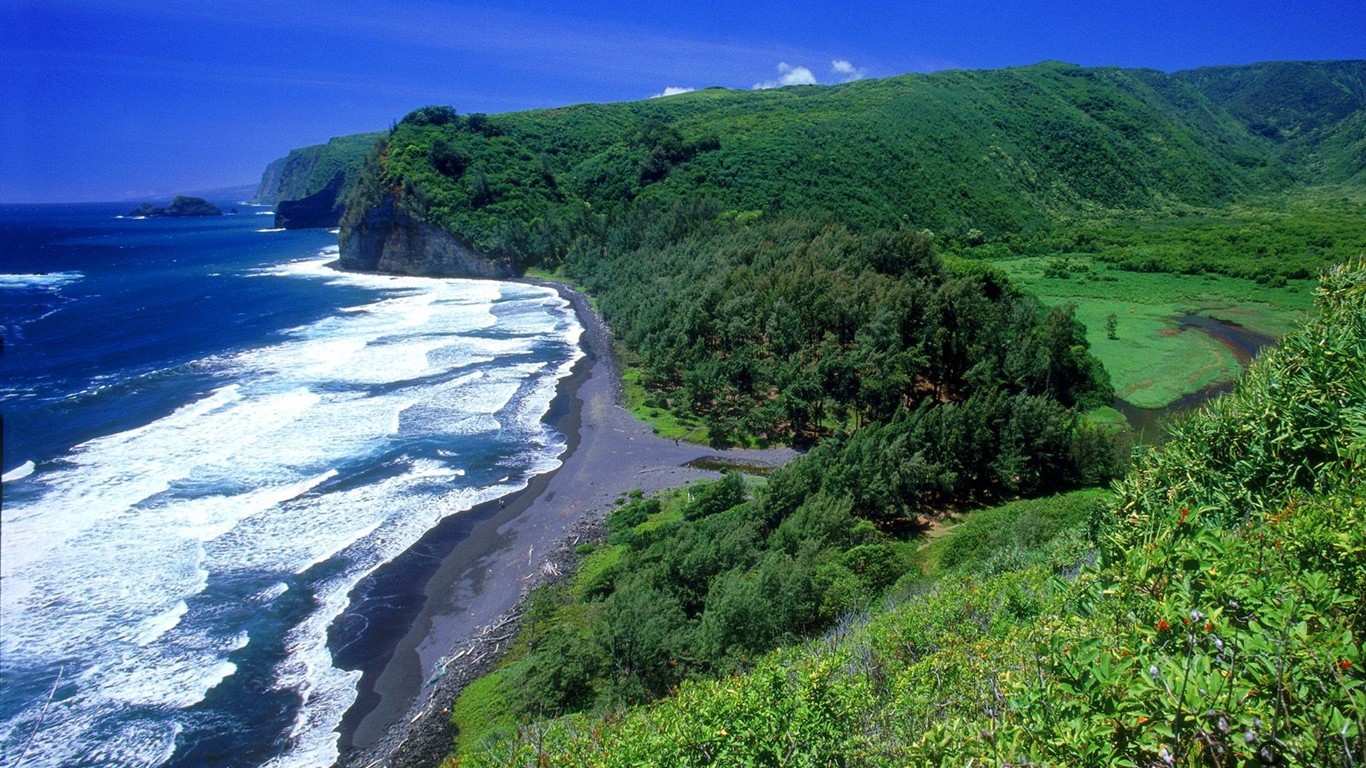 havajské pláži scenérie #9 - 1366x768