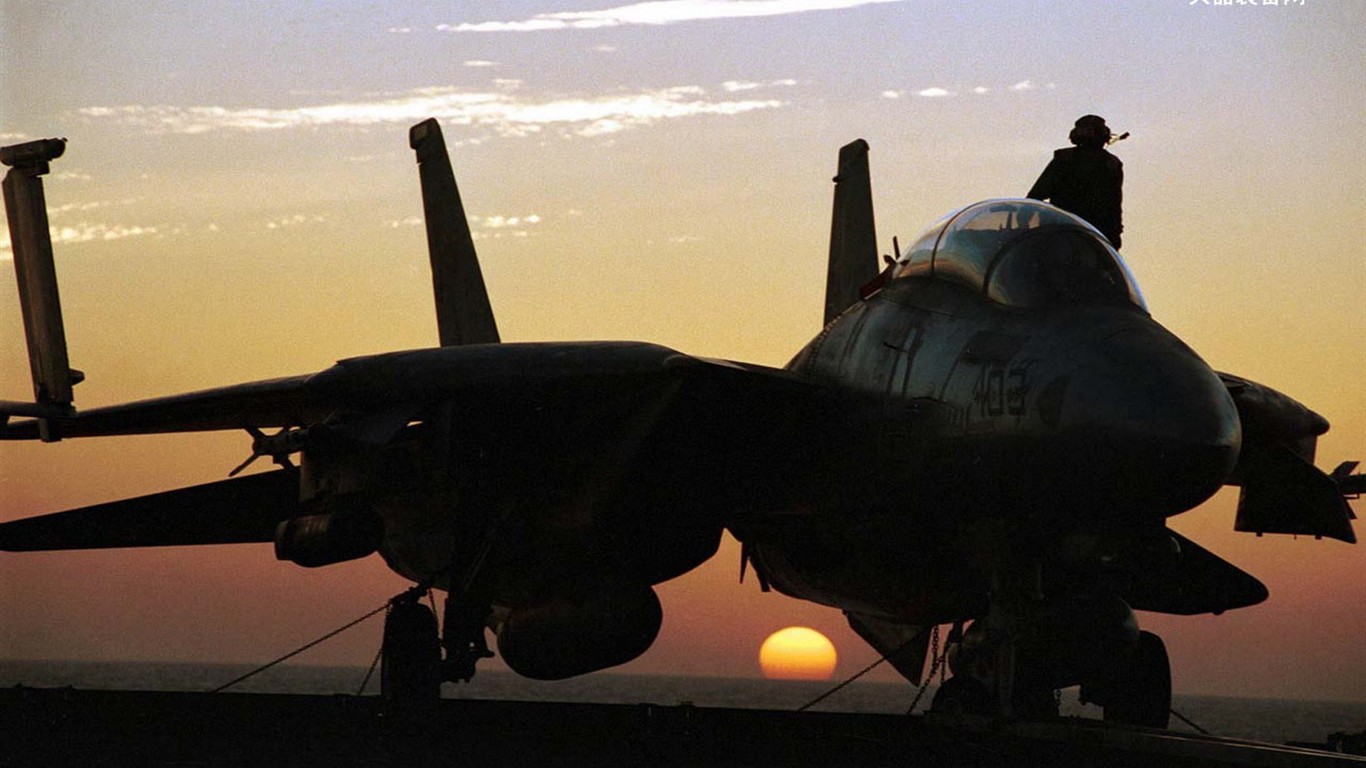 ВМС США истребителя F14 Tomcat #24 - 1366x768