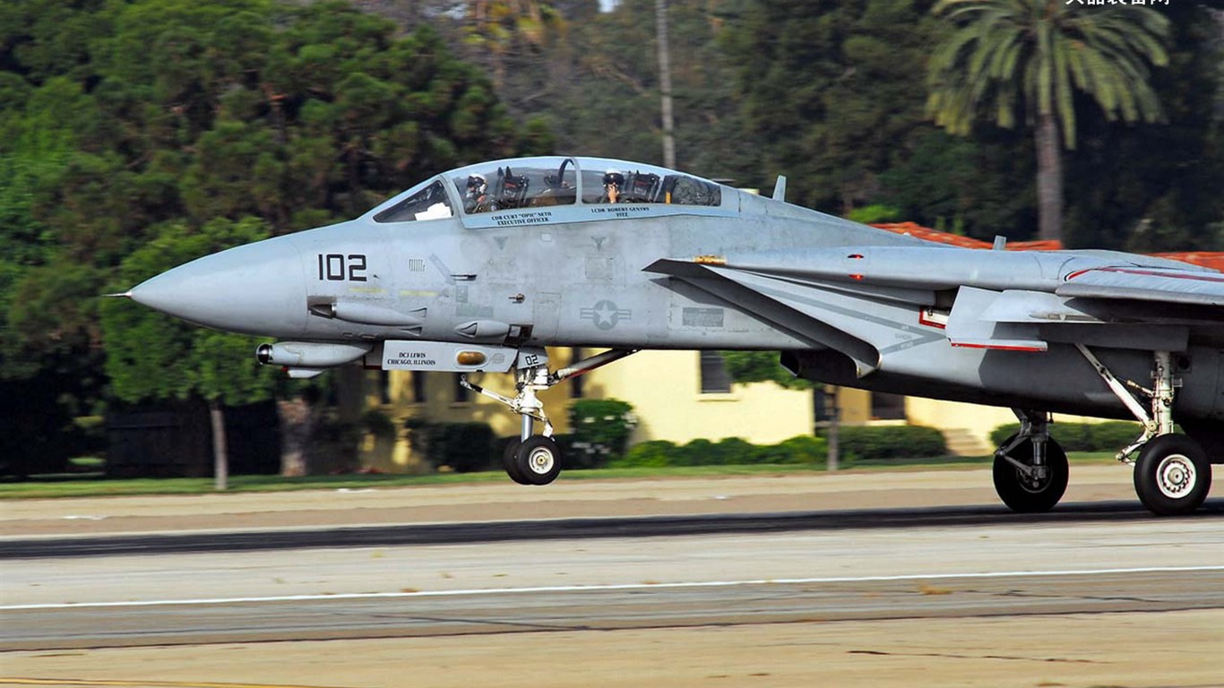 米海軍F14キーTomcatの戦闘機 #35 - 1366x768