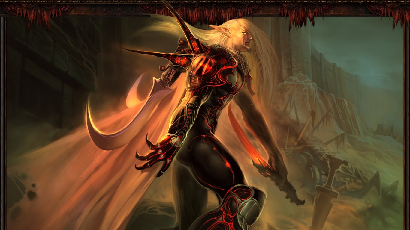 World of Warcraft: Fond d'écran officiel de Burning Crusade (1) #6 - 1366x768