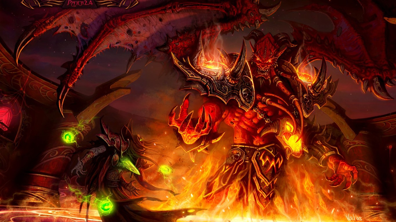 World of Warcraft: Fond d'écran officiel de Burning Crusade (2) #17 - 1366x768