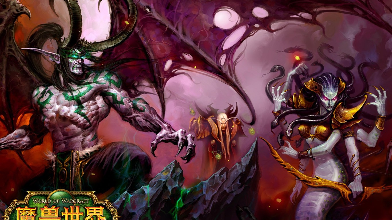 World of Warcraft: Fond d'écran officiel de Burning Crusade (2) #28 - 1366x768