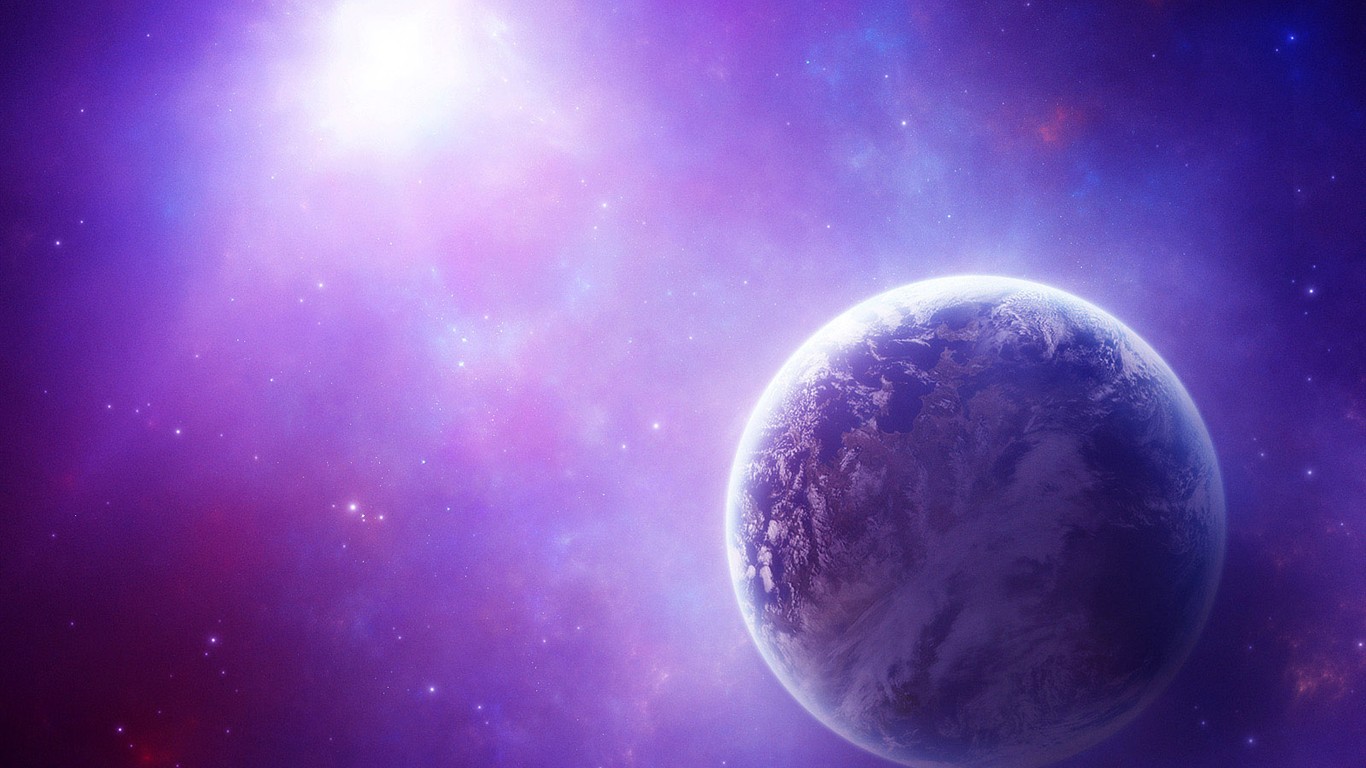 Space Landschaft Wallpaper (3) #14 - 1366x768