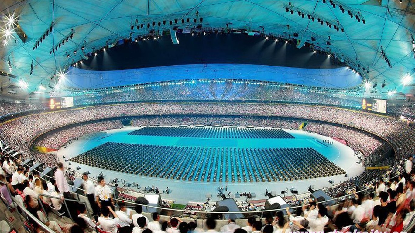 2008年の北京オリンピック式の壁紙を開く #23 - 1366x768