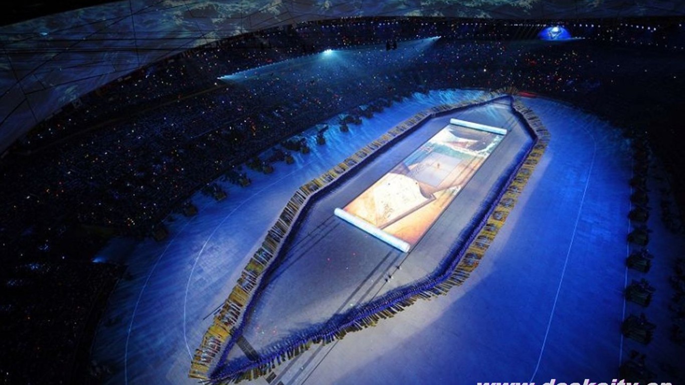 2008 olympijské hry v Pekingu slavnostní zahájení Tapety #30 - 1366x768