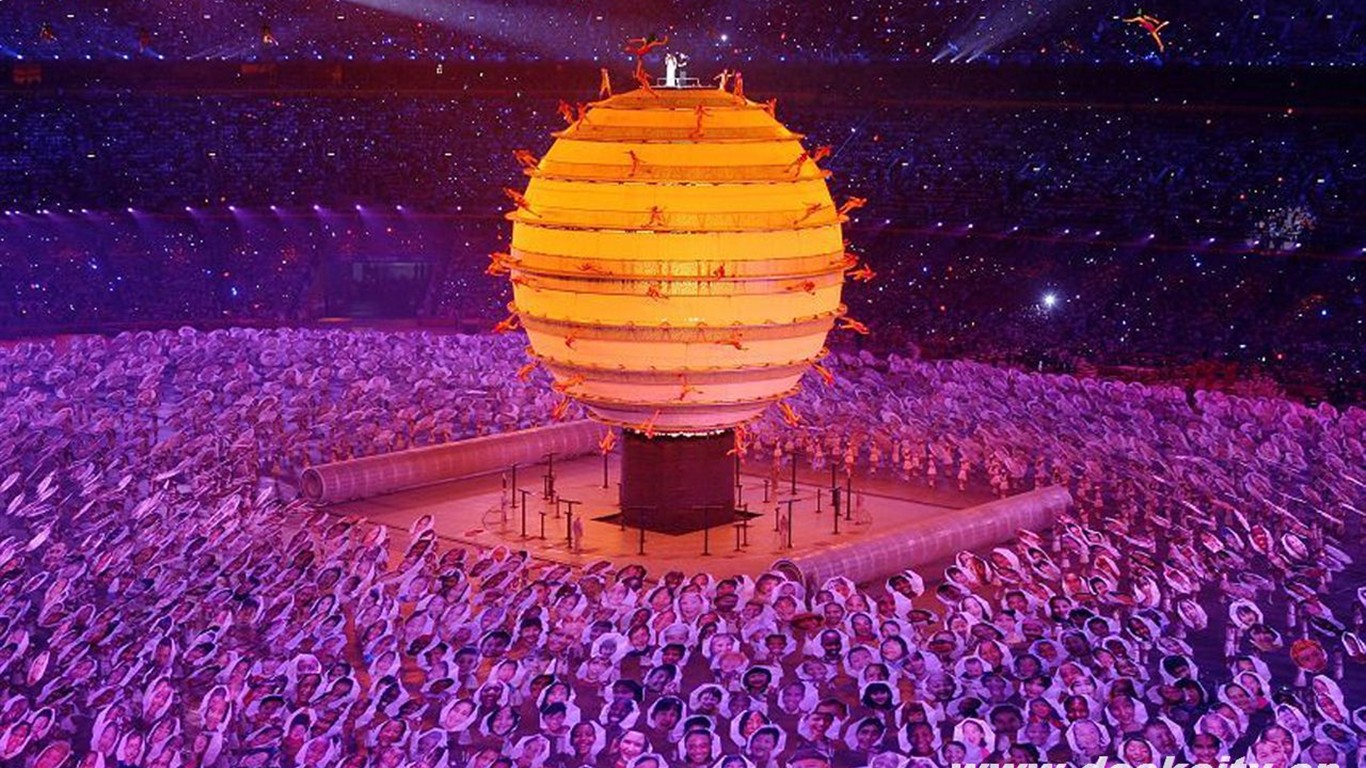 2008 olympijské hry v Pekingu slavnostní zahájení Tapety #40 - 1366x768