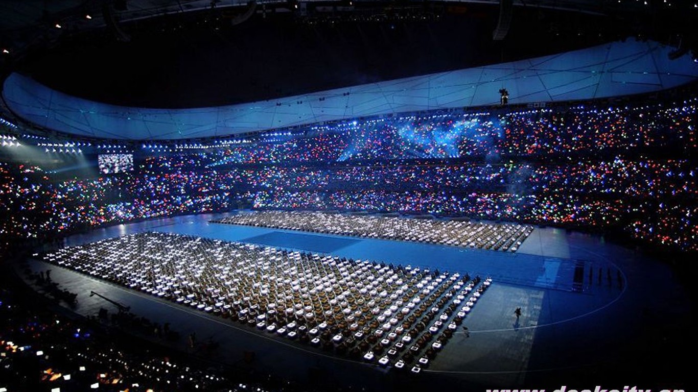 2008 olympijské hry v Pekingu slavnostní zahájení Tapety #42 - 1366x768