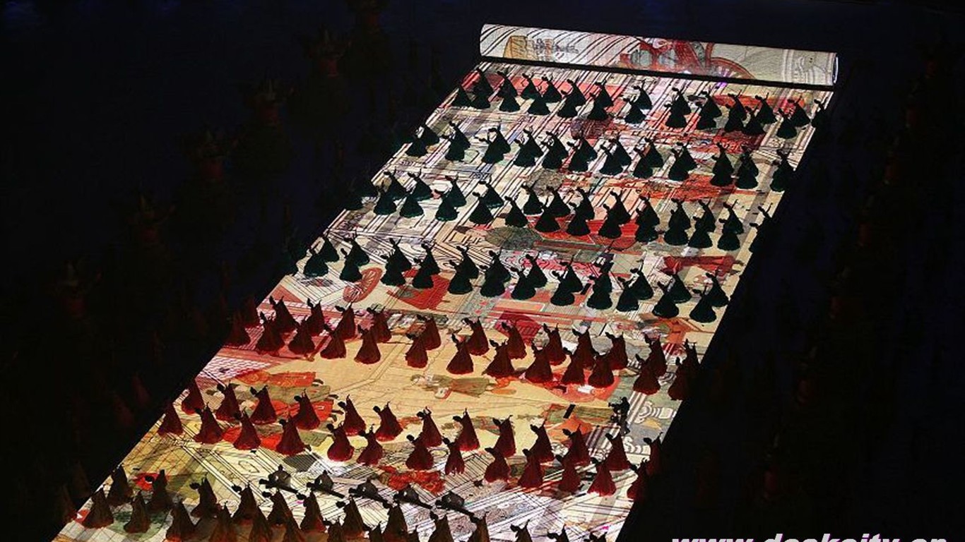 2008 olympijské hry v Pekingu slavnostní zahájení Tapety #43 - 1366x768