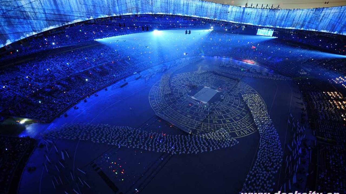 2008 olympijské hry v Pekingu slavnostní zahájení Tapety #44 - 1366x768