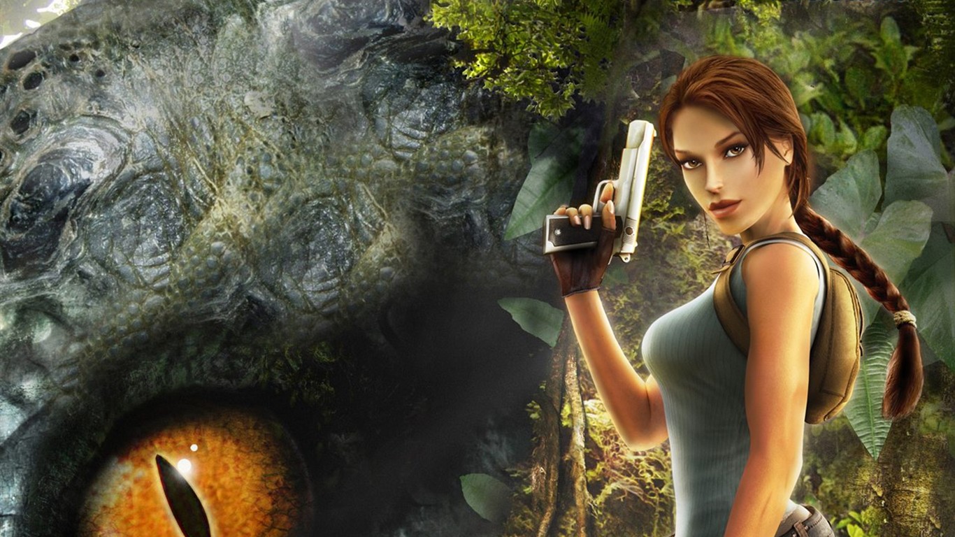 Lara Croft Tomb Raider Wallpaper 10 º Aniversario #2 - 1366x768