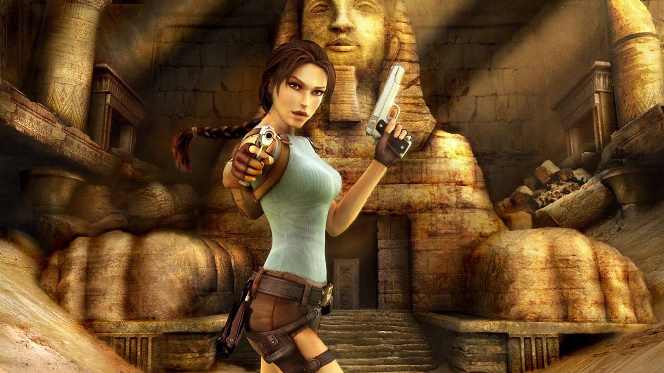 Lara Croft Tomb Raider 10th Anniversary Wallpaper #3 - 1366x768