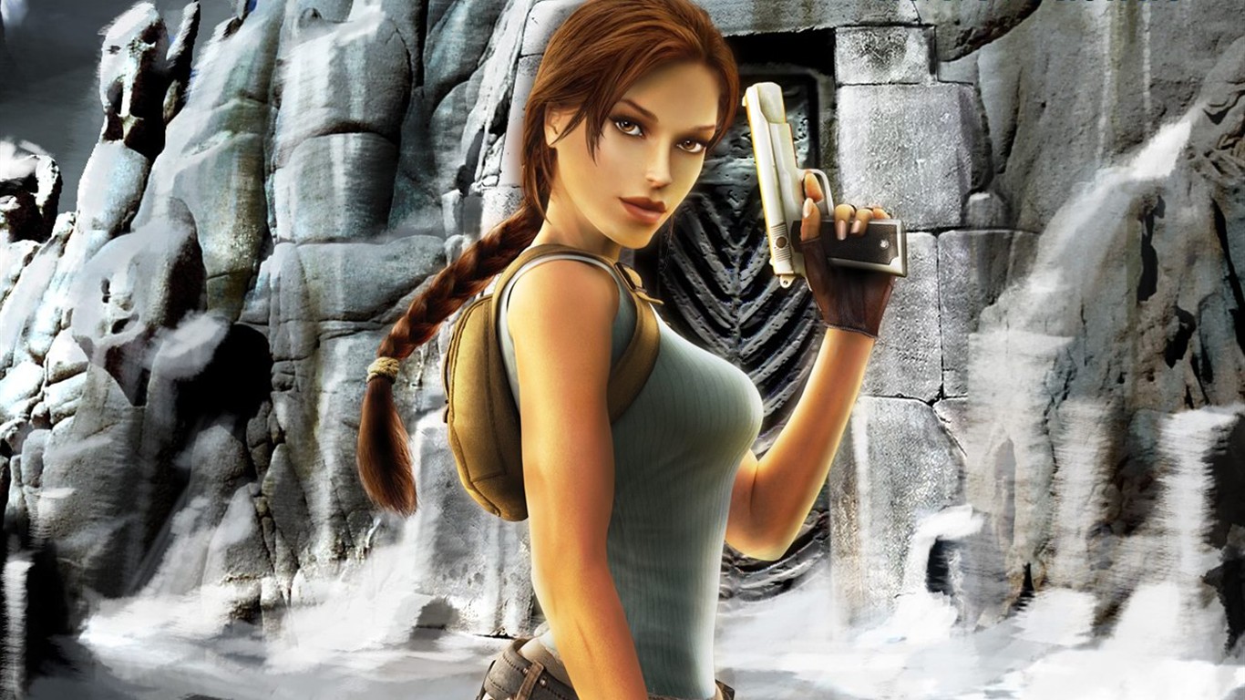Lara Croft Tomb Raider Wallpaper 10 º Aniversario #4 - 1366x768
