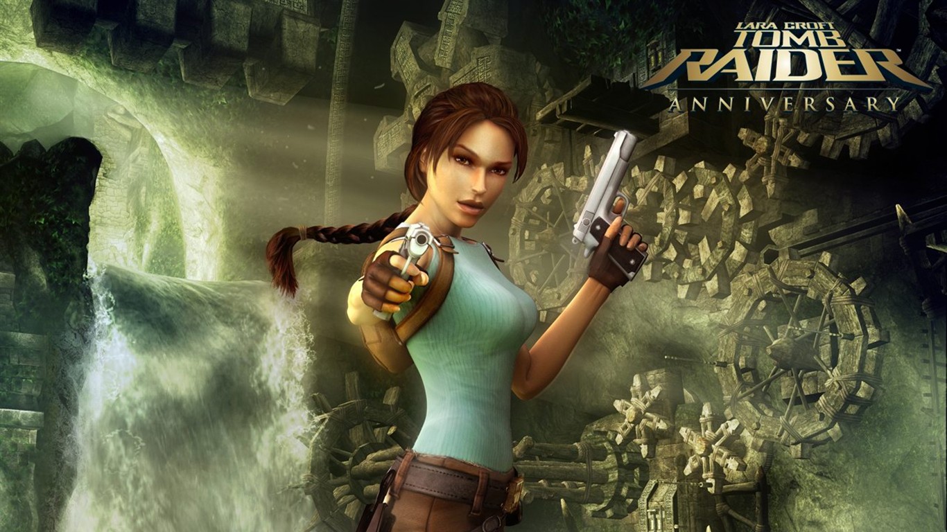 Lara Croft Tomb Raider Wallpaper 10 º Aniversario #5 - 1366x768