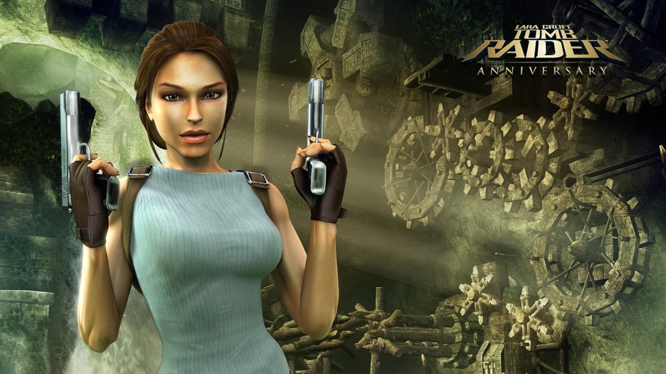 Lara Croft Tomb Raider Wallpaper 10 º Aniversario #6 - 1366x768