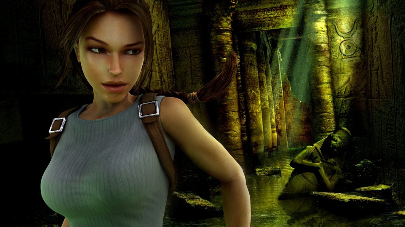 Lara Croft Tomb Raider Wallpaper 10 º Aniversario #7 - 1366x768