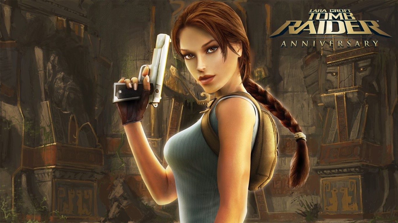 Lara Croft Tomb Raider Wallpaper 10 º Aniversario #14 - 1366x768
