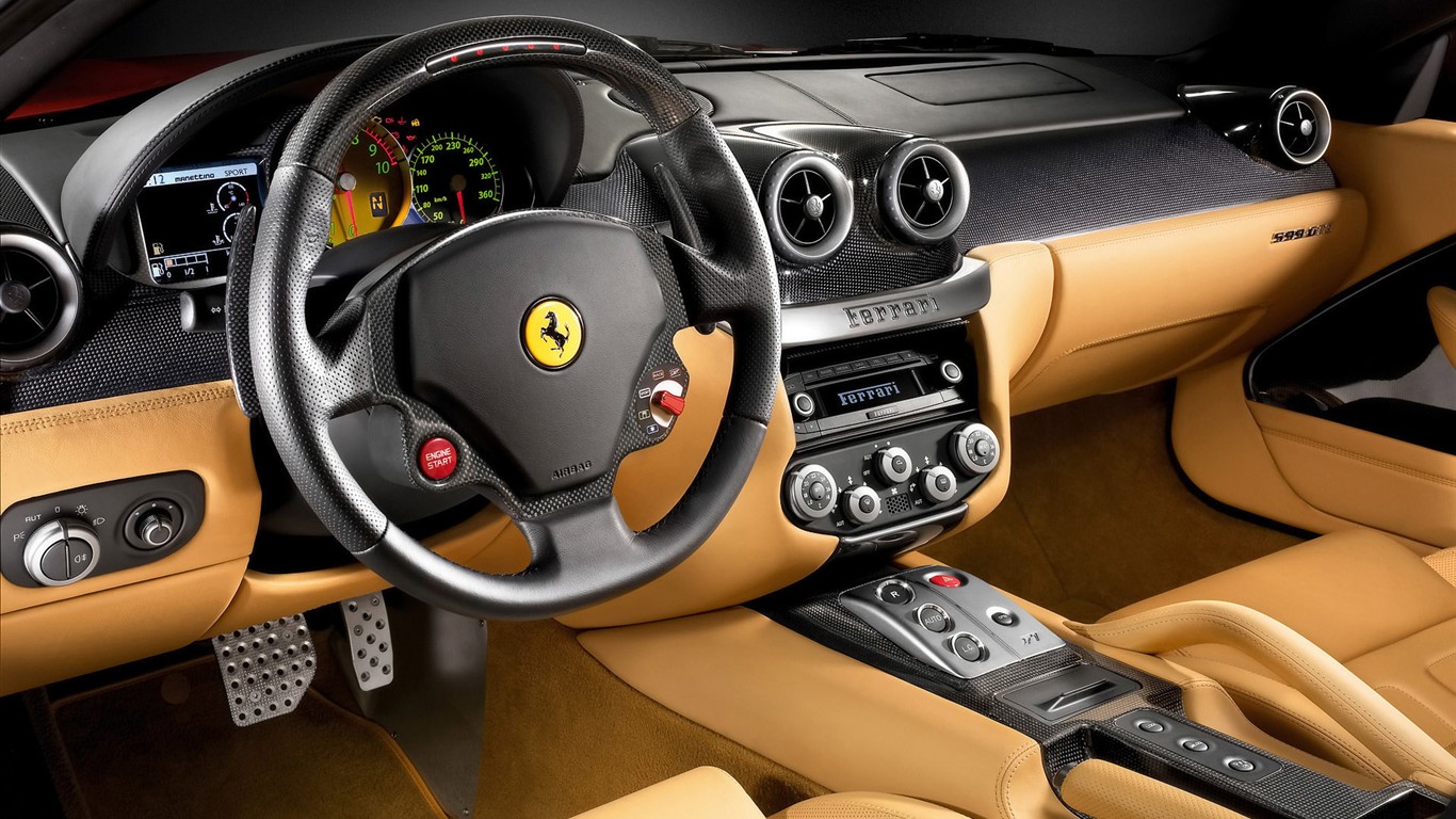 bílá lebka Ferrari F430 tapety #4 - 1366x768