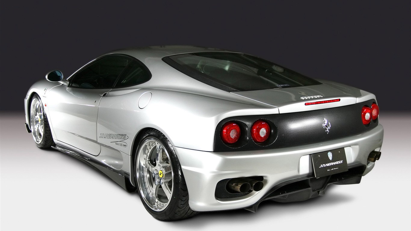 bílá lebka Ferrari F430 tapety #5 - 1366x768